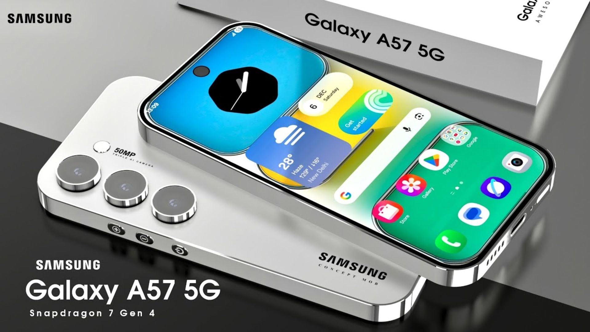 Samsung Galaxy A57 5G: Batería 7000mAh, Snapdragon 7 Gen 4 y cámara 50MP